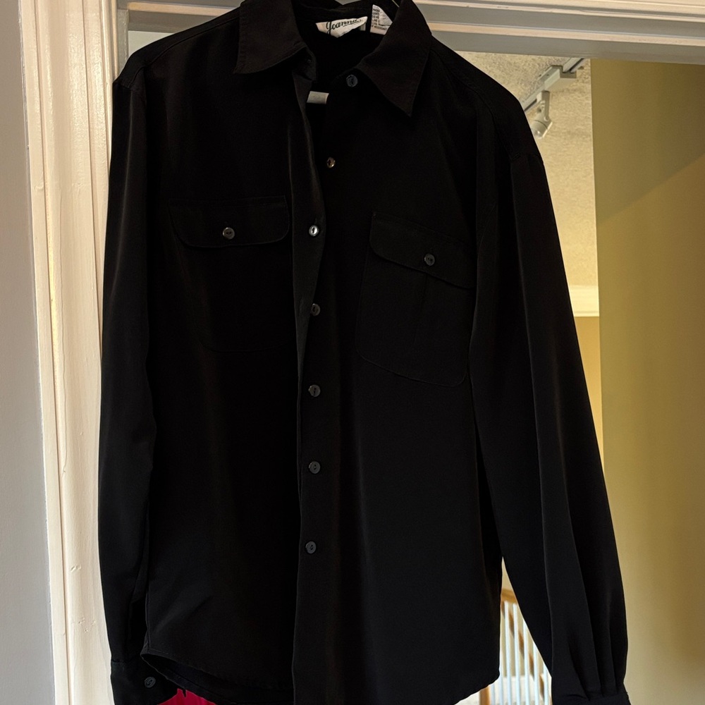 Classic Black Women's Blouse